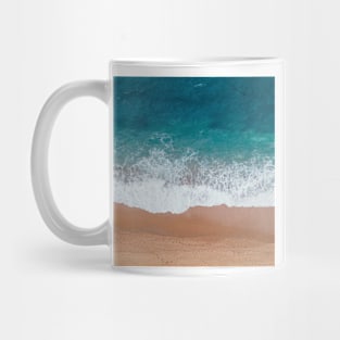 abstract minimalist nautical seafoam turquoise ocean Mug